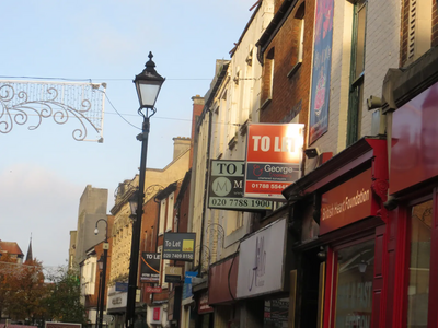 Tory Misrule A - derelict shops in the heart of Rugby